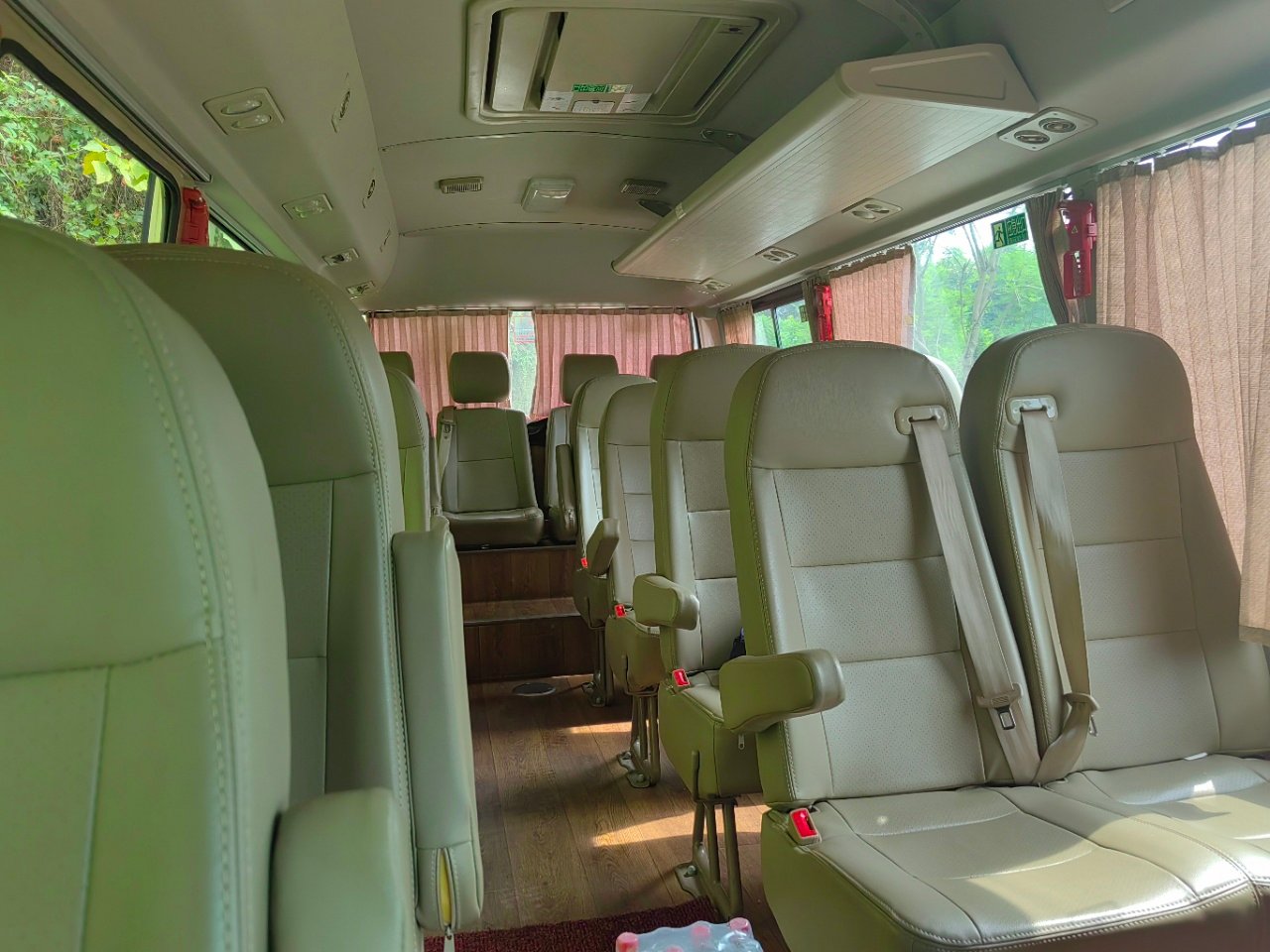 Minibus interior seating